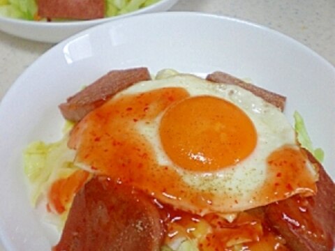 がっつりご飯◆スパムエッグ丼◆